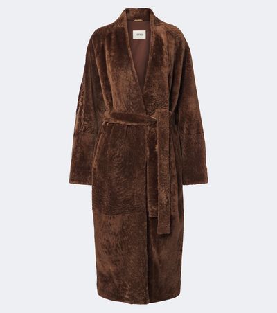Arma Arma Dilan shearling wrap coat
