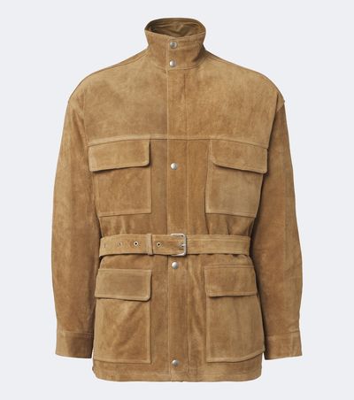 Arma Arma Doran belted suede jacket
