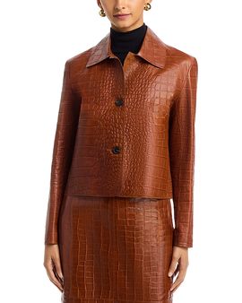 Arma Arma Emy Embossed Leather Jacket