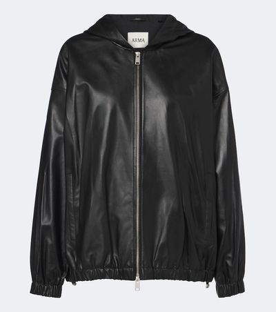 Arma Arma Guisy hooded leather jacket
