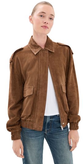 ARMA ARMA Halti Lamb Suede Jacket Saddle