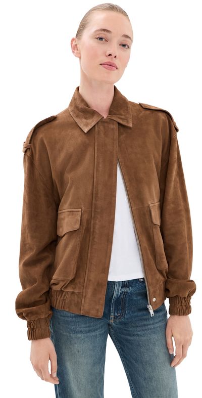 ARMA ARMA Halti Lamb Suede Jacket Saddle