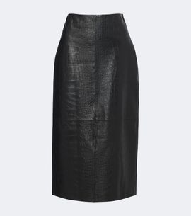 Arma Arma Meeka croc-effect leather pencil skirt