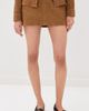 ARMA ARMA MELODY Lamb Suede Skirt Whiskey - 2
