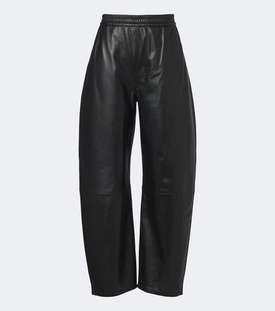 Arma Arma Noa leather barrel-leg pants