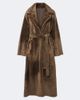 Arma Arma Rien shearling wrap coat - 1