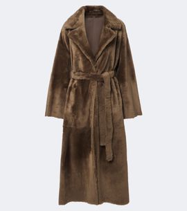 Arma Arma Rien shearling wrap coat
