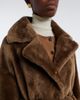 Arma Arma Rien shearling wrap coat - 3