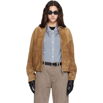 Arma Arma Tan Maddox Gritty Suede Jacket