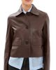 ARMA ARMA Vintage Leather Jacket Mud Brown - 1