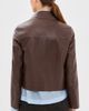 ARMA ARMA Vintage Leather Jacket Mud Brown - 3