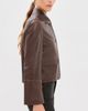 ARMA ARMA Vintage Leather Jacket Mud Brown - 4