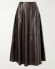 ARMA Eleni paneled leather midi skirt - 1