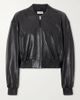 ARMA Hannan cropped leather bomber jacket - 1