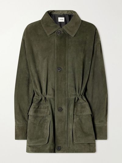 ARMA Maeve paneled suede jacket
