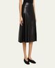 Arma Susana A-Line Leather Midi Skirt - 4