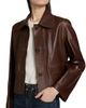 Arma Women's Fem Leather Cropped Jacket - 6