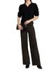 Arma Women's Karina Suede High-Rise Wide-Leg Pants - 2