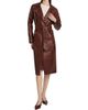 Arma Women's Yava Leather Belted Coat - 3