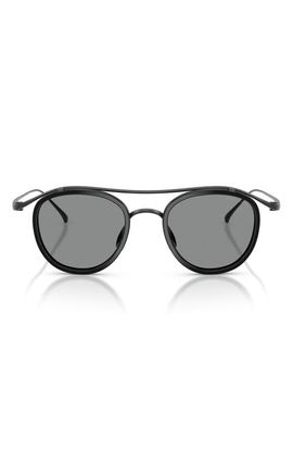 ARMANI ARMANI 46mm Round Sunglasses