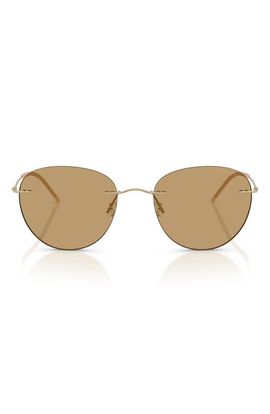 ARMANI ARMANI 53mm Round Sunglasses