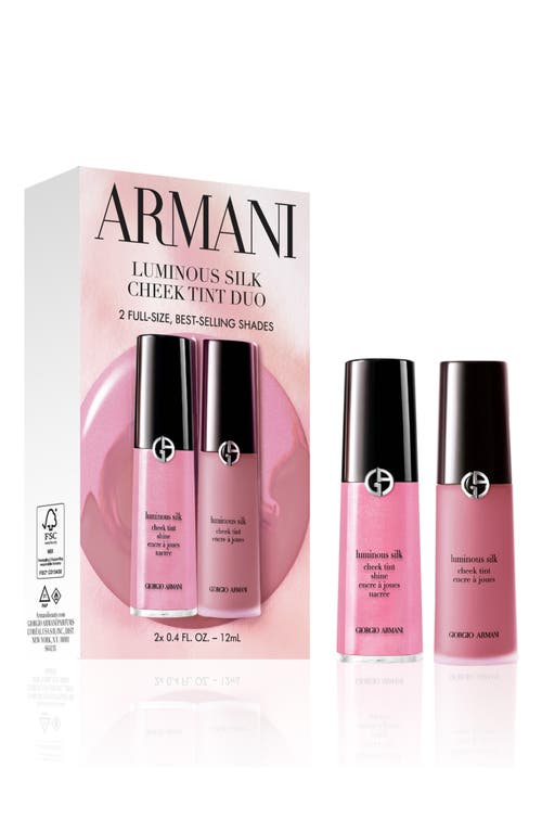 ARMANI ARMANI Cheek Tint Liquid Blush Duo $80 Value
