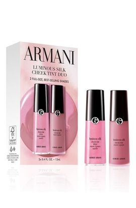 ARMANI ARMANI Cheek Tint Liquid Blush Duo $80 Value
