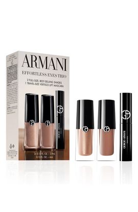 ARMANI ARMANI Effortless Eyes Eyeshadow & Mascara Trio Gift Set $94 Value