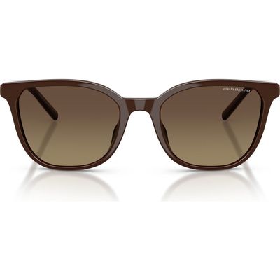 Armani Exchange Armani Exchange 54mm Gradient Polarized Cat Eye Sunglasses