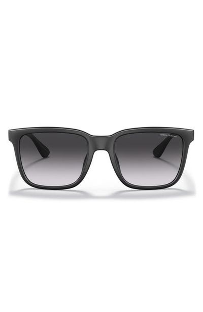 Armani Exchange Armani Exchange 55mm Gradient Rectangular Sunglasses