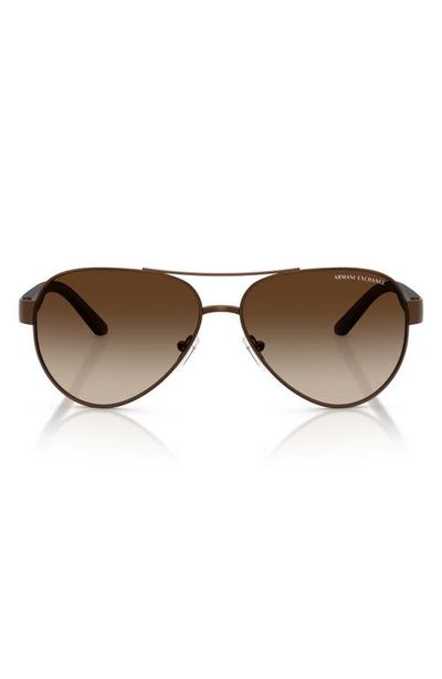 Armani Exchange Armani Exchange 59mm Gradient Pilot Sunglasses