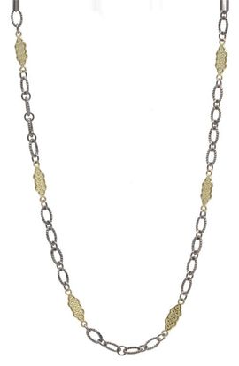 Armenta Armenta Carved Scroll Station Necklace
