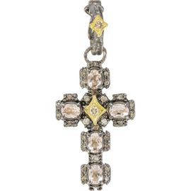 Armenta Armenta Crivelli Diamond & Morganite Cross Enhancer