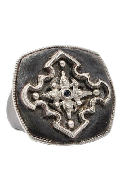 Armenta Armenta Men's Romero Cross Signet Ring