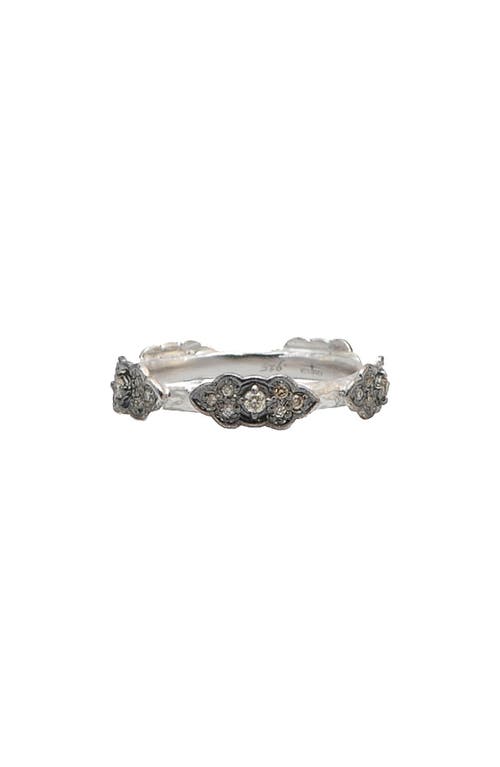 Armenta Armenta New World Scrollwork Diamond Sterling Silver Stackable Ring 