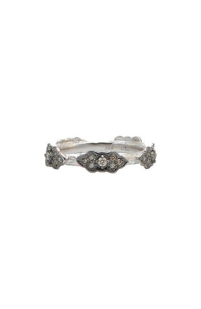 Armenta Armenta New World Scrollwork Diamond Sterling Silver Stackable Ring 