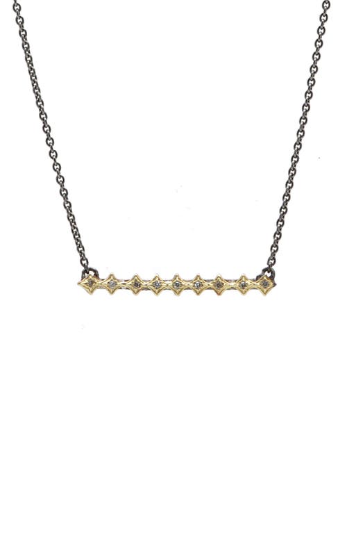 Armenta Armenta Old World Crivelli Bar Pendant Necklace