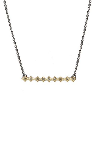 Armenta Armenta Old World Crivelli Bar Pendant Necklace