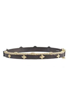 Armenta Armenta Old World Crivelli Diamond Princess Crown Huggie Bracelet