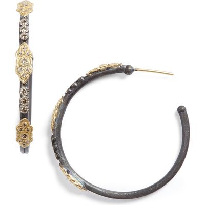 Armenta Armenta Old World Diamond Hoop Earrings