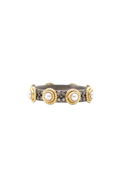 Armenta Armenta Old World Freshwater Pearl Station Band Ring