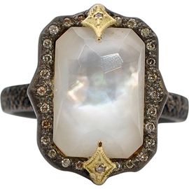 Armenta Armenta Old World Mother-of-Pearl Doublet Ring