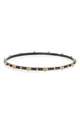 Armenta Armenta Old World Skinny Crivelli Diamond Bangle