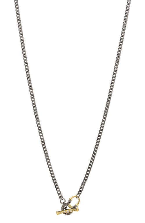 Armenta Armenta Pavé Diamond Toggle Pendant Necklace