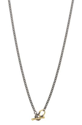 Armenta Armenta Pavé Diamond Toggle Pendant Necklace
