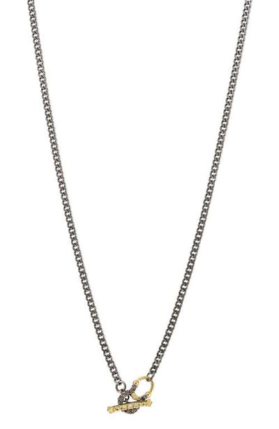 Armenta Armenta Pavé Diamond Toggle Pendant Necklace