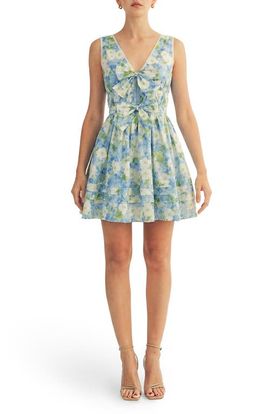 Arose Studio Arose Studio Aria Floral Print Sleeveless Minidress