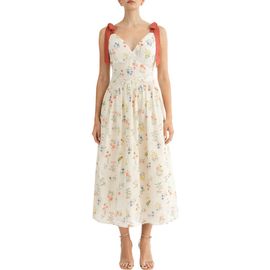 Arose Studio Arose Studio Selah Tie Strap Midi Dress