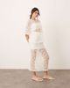 ARRANGE ARRANGE 3D daisy sheer column maxi skirt - part of a set-White - 1