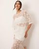 ARRANGE ARRANGE 3D daisy sheer oversized T-shirt - part of a set-White - 1